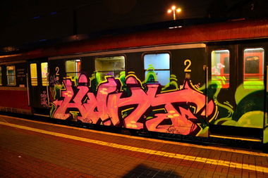 Graffiti Train - Photo by Huntone
