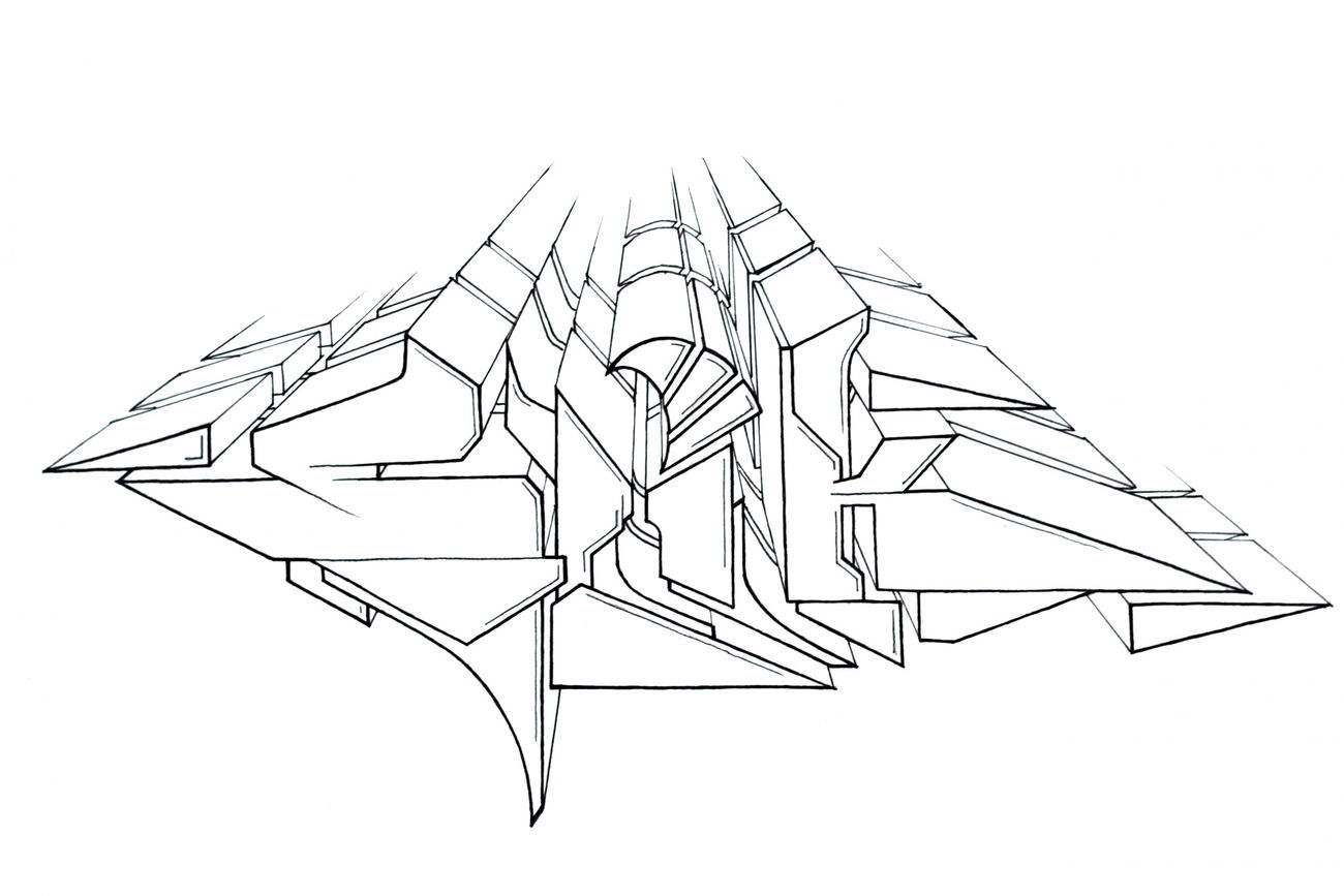 Graffiti Sketch - Photo by Hyde - Elik, Hyde, TBK (2017)