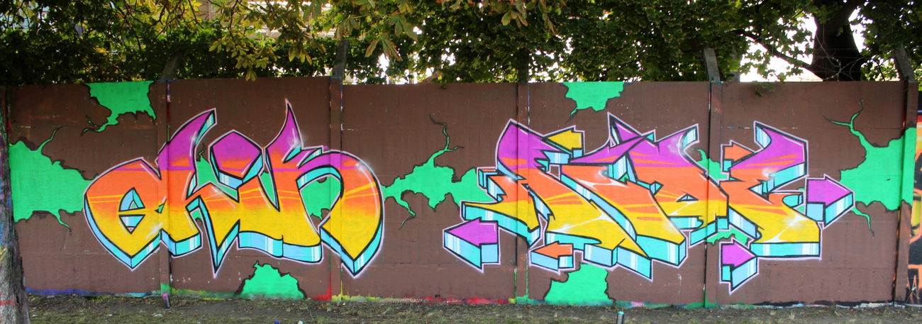 Graffiti Wall - Photo by Hyde - Elik, Hyde, Brno (2016)
