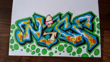 Graffiti Wall - Photo by Hykes77 - Hykes77, Nice (2016)