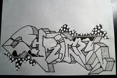 Graffiti Sketch - Photo by Hykes77 - chrome, battle, hykes77 (2015)