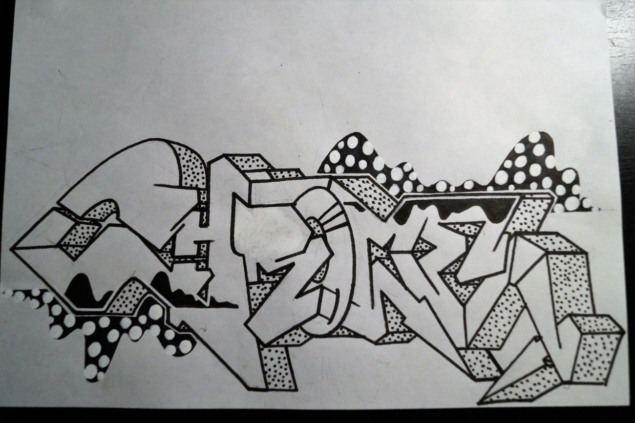 Graffiti Sketch - Photo by Hykes77 - chrome, battle, hykes77 (2015)