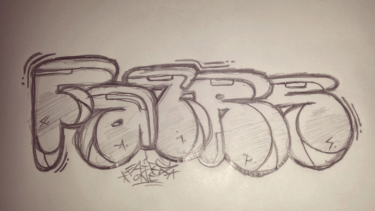 Graffiti Sketch - Photo by IDeeone