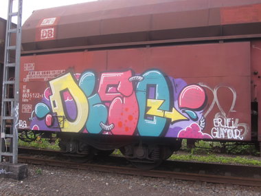 Graffiti Train - Photo by IG0R - Disq, Erlei, Glamour