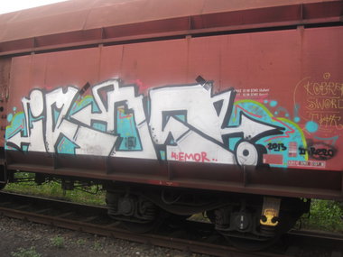 Graffiti Train - Photo by IG0R - Iros, Emor, Rero (2013)