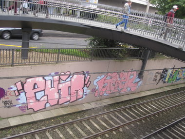 Graffiti Bombing - Photo by IG0R - evin, Geier, Shimo