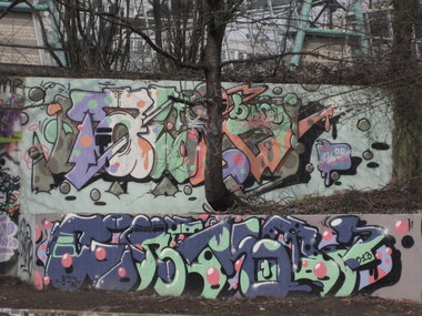 Graffiti Wall - Photo by IG0R - AliB, Choko, Igb