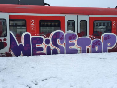 Graffiti Train - Photo by ILikeBigButts - weise, setop