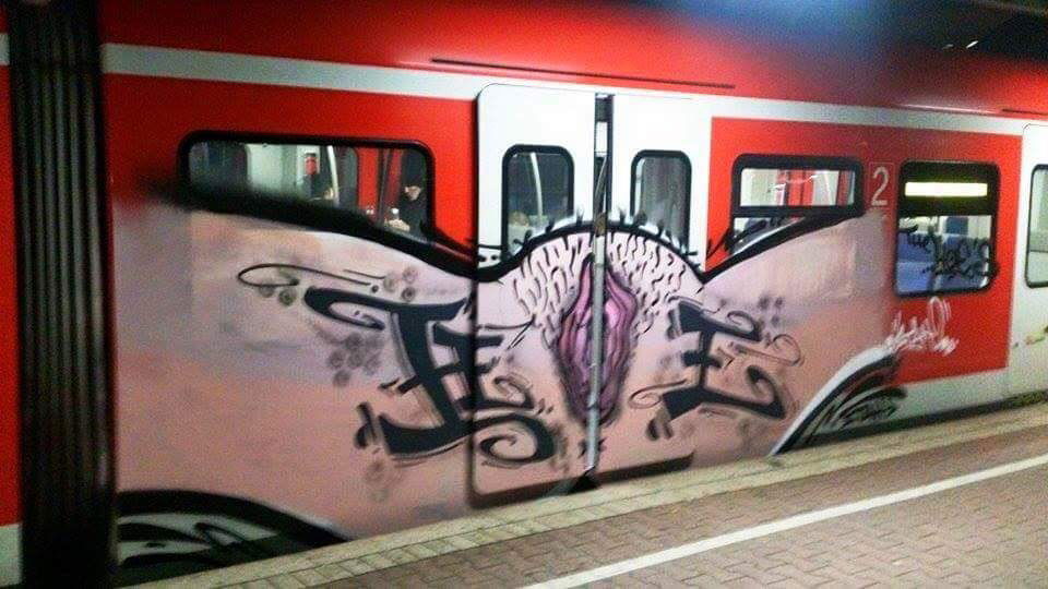 Graffiti Train - Photo by ILikeBigButts - hoe