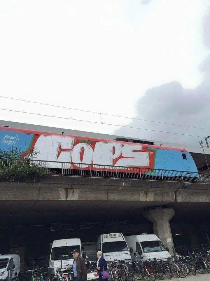 Graffiti Train - Photo by ILikeBigButts - cops