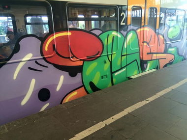 Graffiti Train - Photo by ILikeBigButts