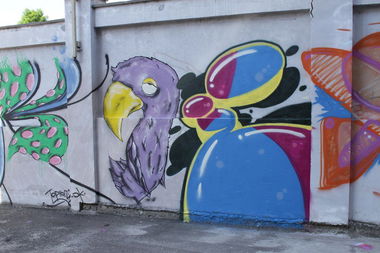 Graffiti Wall in Lviv - Photo by IN (2014)