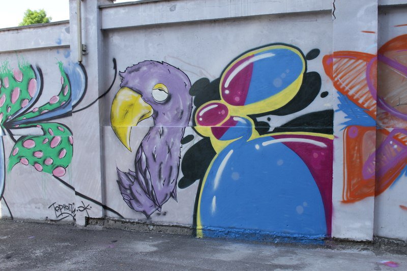 Graffiti Wall in Lviv - Photo by IN (2014)