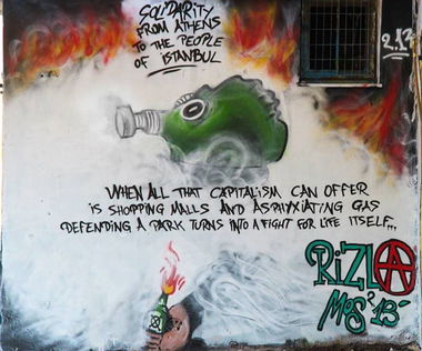 Graffiti Wall - Photo by INEZ - resistanbul, resist, molotov (2013)