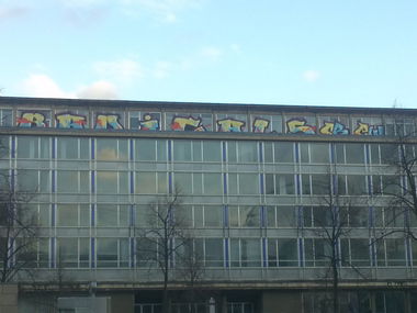 Graffiti Bombing in Leipzig - Photo by INFOrmation - Radicals, RCS, BM (2012)