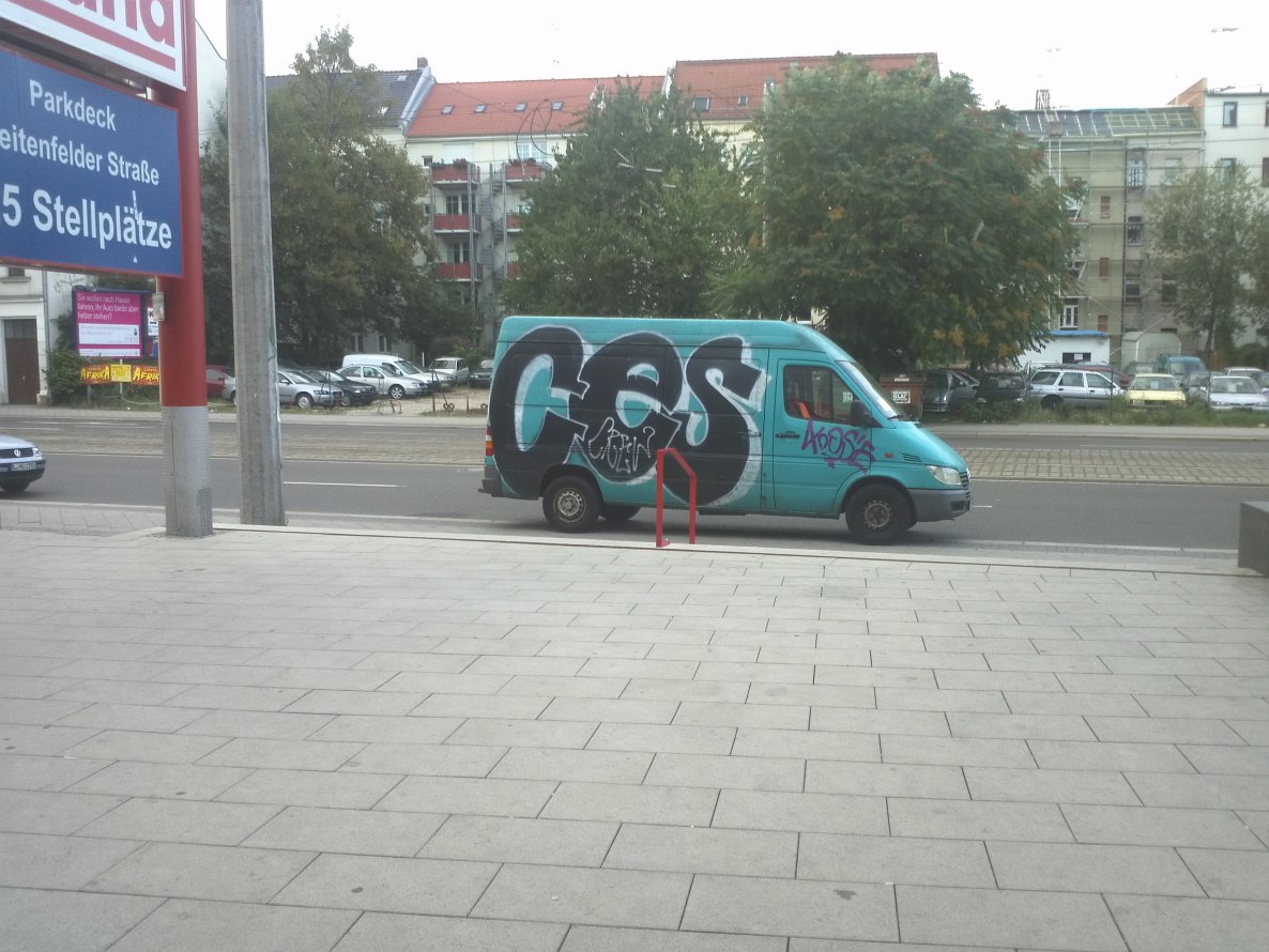 Graffiti Bombing in Leipzig - Photo by INFOrmation - CES