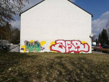 Graffiti Wall - Photo by INTRIGEYOAR - CuberowaZarStraße2018Chemnitz (2018)