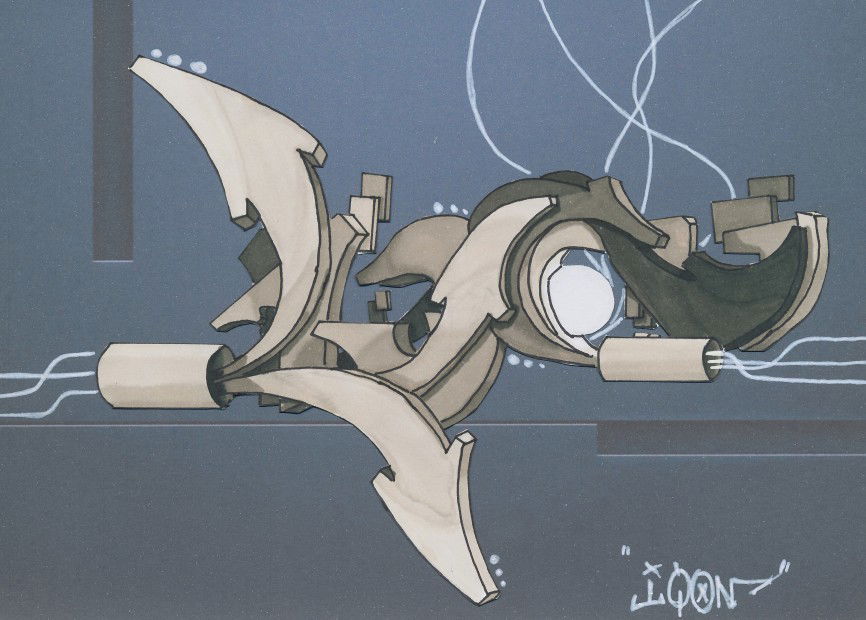 Graffiti Sketch - Photo by IQON - ALPHA-DESIGN, IQON, Marker (2013)