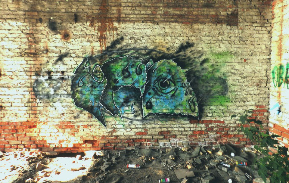 Graffiti Wall in Ukraine - Photo by IRAIRAIRA - ira, darkstyle, graffiti