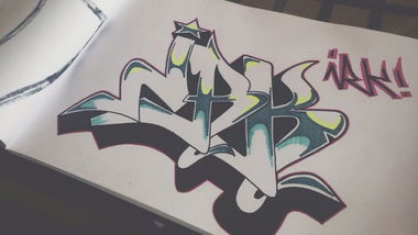 Graffiti Sketch in Leipzig - Photo by IRKCRU - IRKCRU, Siek (2014)