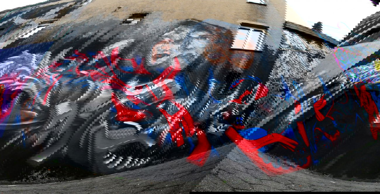 Graffiti Wall in Dortmund - Photo by ISO100 - kibe, bird, shye (2013)