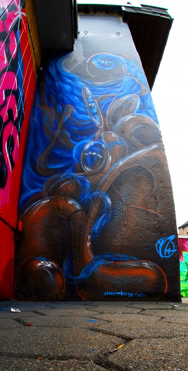 Graffiti Wall in Dortmund - Photo by ISO100 - mücke, ahoi-jam, dortmund (2013)