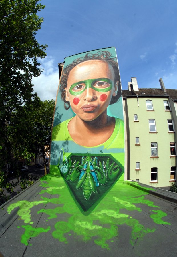 Graffiti Wall in Dortmund - Photo by ISO100 - belin, mücke32, dortmund (2013)
