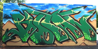 Graffiti Wall in Dortmund - Photo by ISO100 - butan, hansa, dortmund (2013)