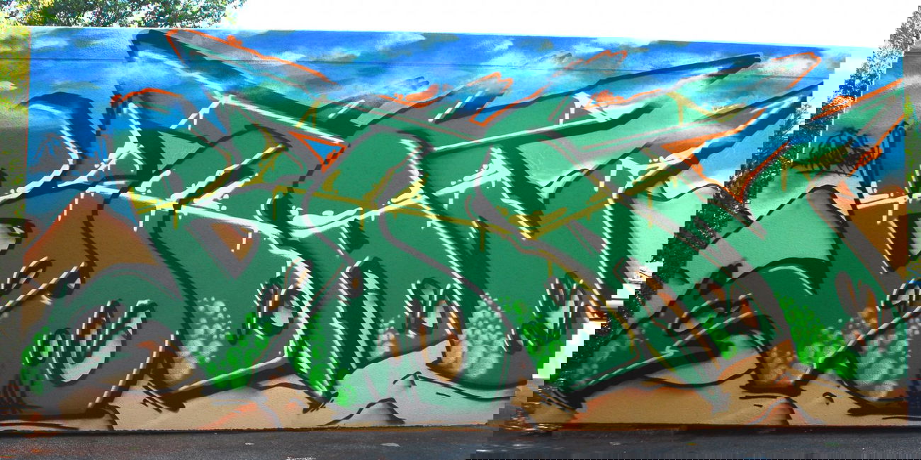 Graffiti Wall in Dortmund - Photo by ISO100 - butan, hansa, dortmund (2013)