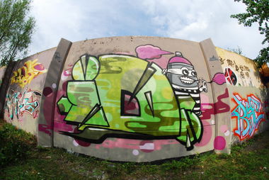 Graffiti Wall in Dortmund - Photo by ISO100 - iD (2014)