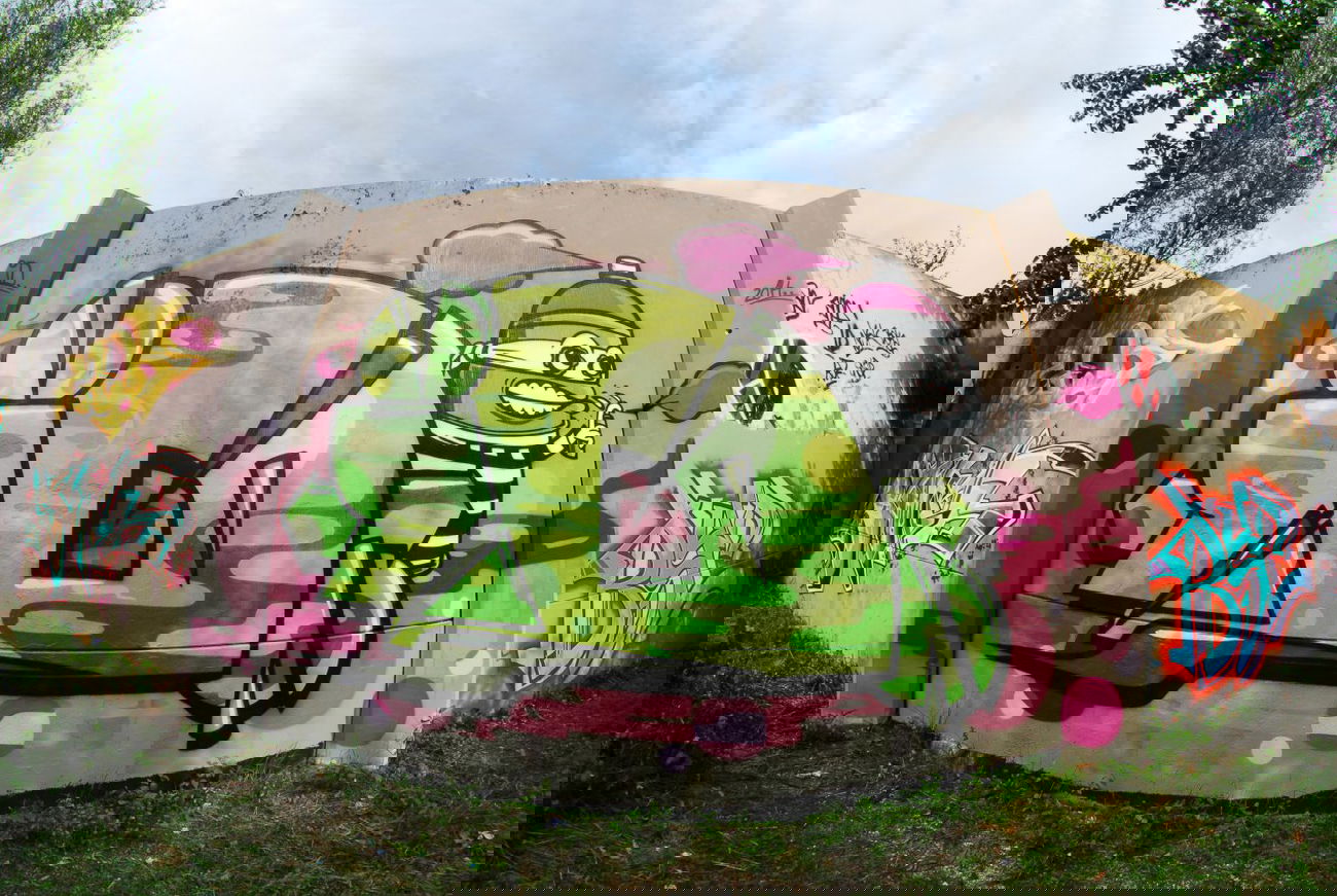 Graffiti Wall in Dortmund - Photo by ISO100 - iD (2014)