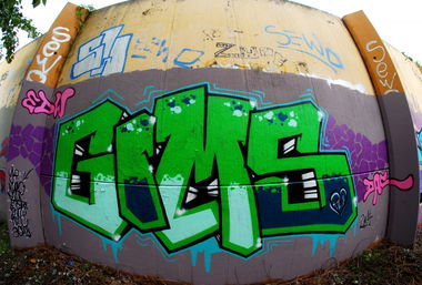 Graffiti Wall in Dortmund - Photo by ISO100 - Gims, Hps (2014)