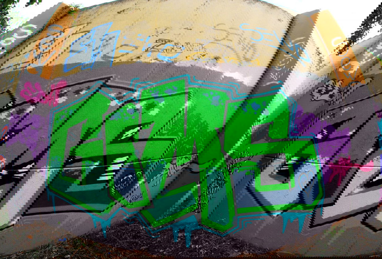 Graffiti Wall in Dortmund - Photo by ISO100 - Gims, Hps (2014)