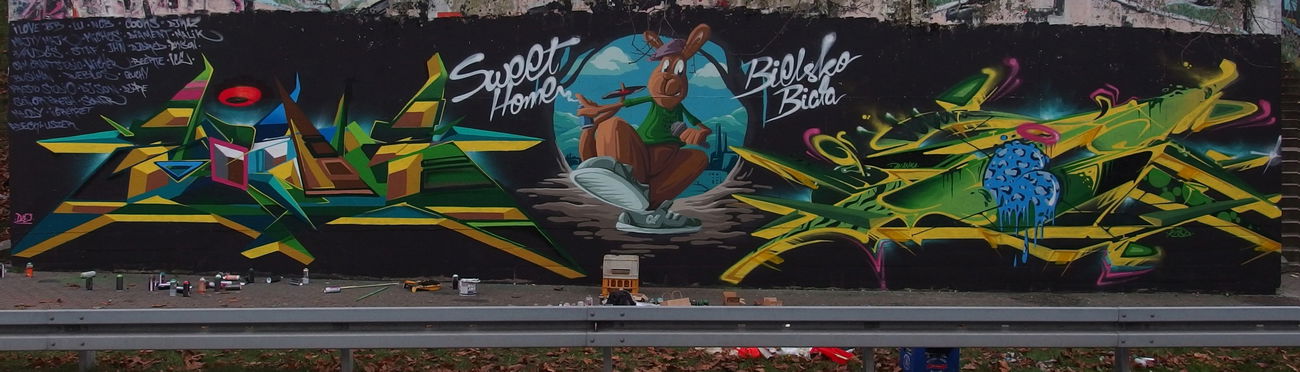 Graffiti Wall - Photo by IceKid - madkids, ekison, malik