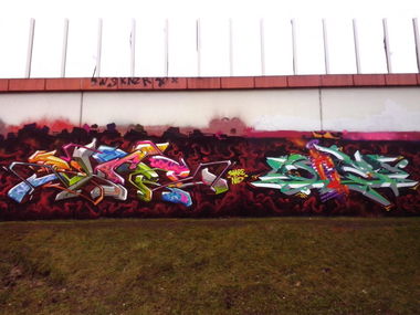Graffiti Wall - Photo by IceKid - SKARE, ICE, ICEKID