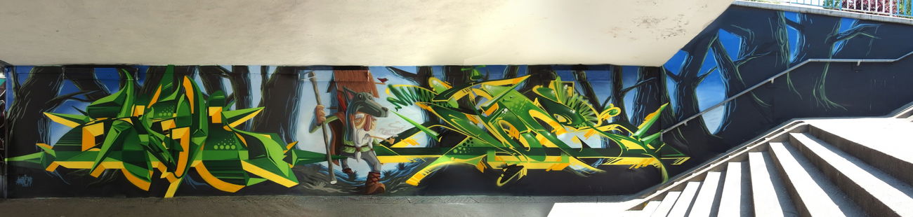 Graffiti Wall - Photo by IceKid - ekison, malik, ice