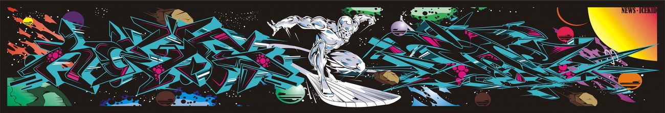 Graffiti Sketch - Photo by IceKid - SILVERSURFER, NEWS, ICE