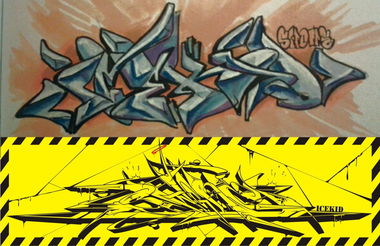 Graffiti Sketch - Photo by IceKid - swone, ice, mad