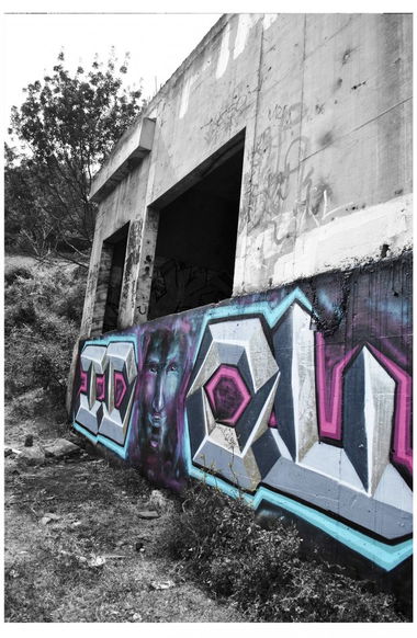 Graffiti Wall in Yalta - Photo by Idolov - crimea, 3d, longwall (2013)