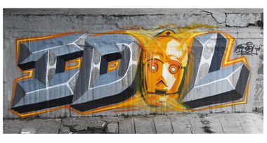 Graffiti Wall in Kyiv - Photo by Idolov - idol, black, and (2013)