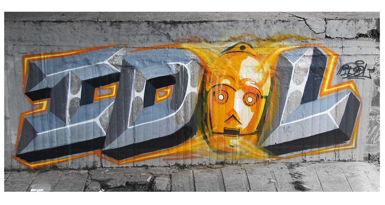 Graffiti Wall in Kyiv - Photo by Idolov - idol, black, and (2013)