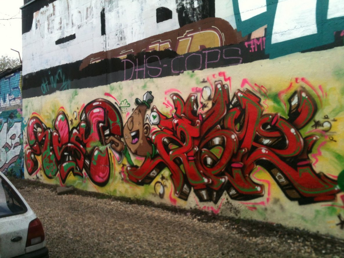 Graffiti Wall in Köln - Photo by Ihrefeld1 - Reset, Abe, Biatsch
