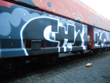 Graffiti Train in Köln - Photo by Ihrefeld1 - Chika