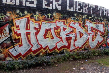 Graffiti Wall in Köln - Photo by Ihrefeld1 - HORDE, wh96, Stark (2015)