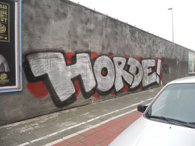 Graffiti Bombing in Köln - Photo by Ihrefeld1 - Horde, wh96, 1.FC (2015)