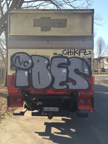 Graffiti Bombing in Köln - Photo by Ihrefeld1 - Ibes