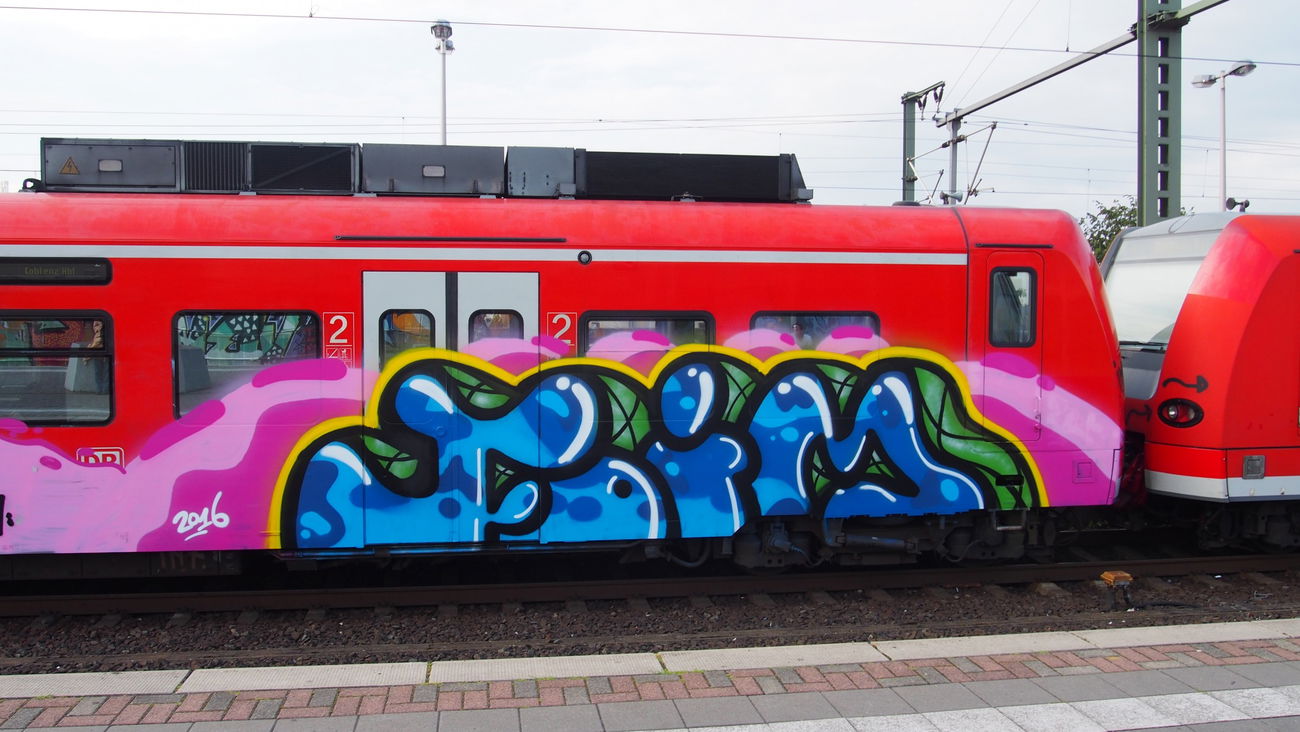 Graffiti Train in Köln - Photo by Ihrefeld1 - Foim (2016)