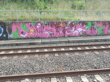 Graffiti Bombing in Köln - Photo by Ihrefeld1 - Jester