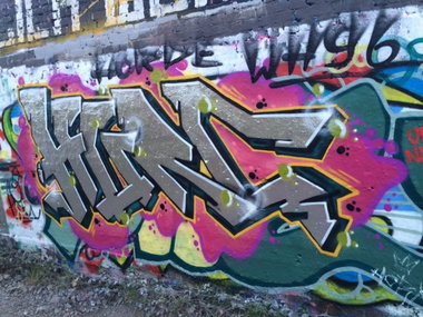 Graffiti Wall in Köln - Photo by Ihrefeld1 - Hurc (2015)