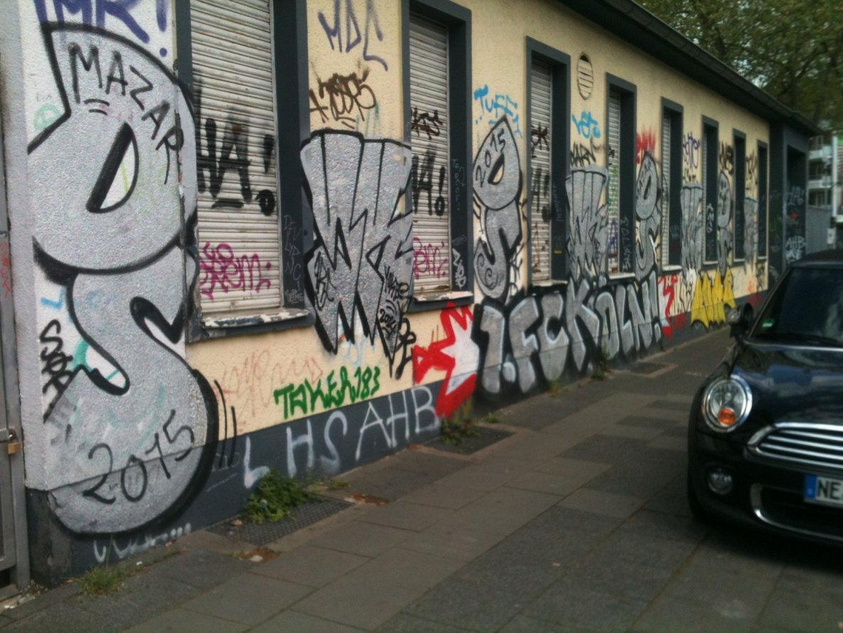 Graffiti Bombing in Köln - Photo by Ihrefeld1 - DS, Mazar, 1.FC